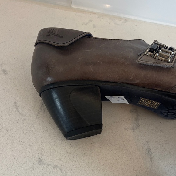 Women's Gray Leather Dorking by Fluchos Heeled Boots - Picture 10 of 11